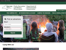 Tablet Screenshot of newyorkstateparks.reserveamerica.com