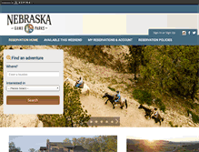 Tablet Screenshot of nebraskastateparks.reserveamerica.com