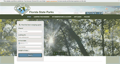 Desktop Screenshot of floridastateparks.reserveamerica.com