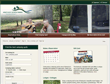 Tablet Screenshot of kentuckystateparks.reserveamerica.com